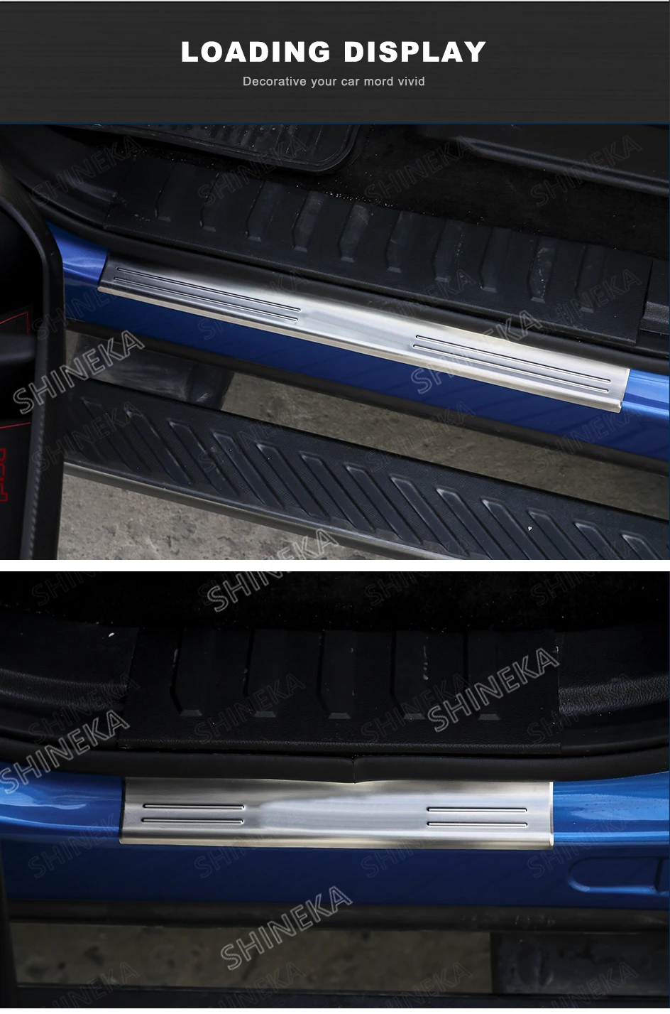 SHINEKA порог для Ford F150 нержавеющая внешняя дверь порога Накладка защита прочный защитный чехол для Ford F150
