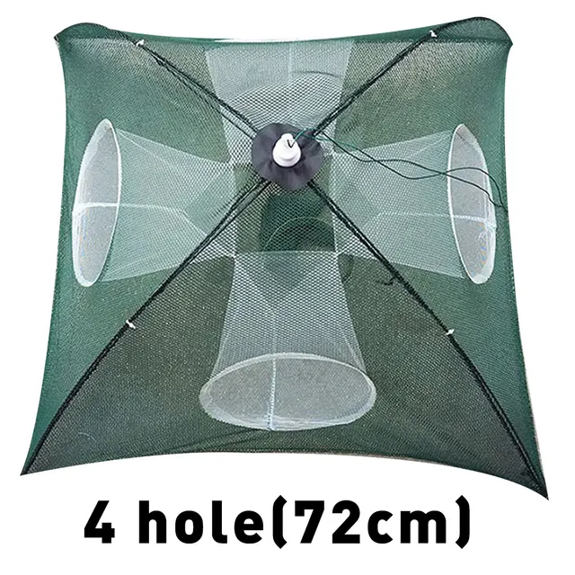 Nikou Wurfnetz FÃ¼r Krabben & Garnelen - 6-Loch-Falle Mit Reißverschluss, Nylon