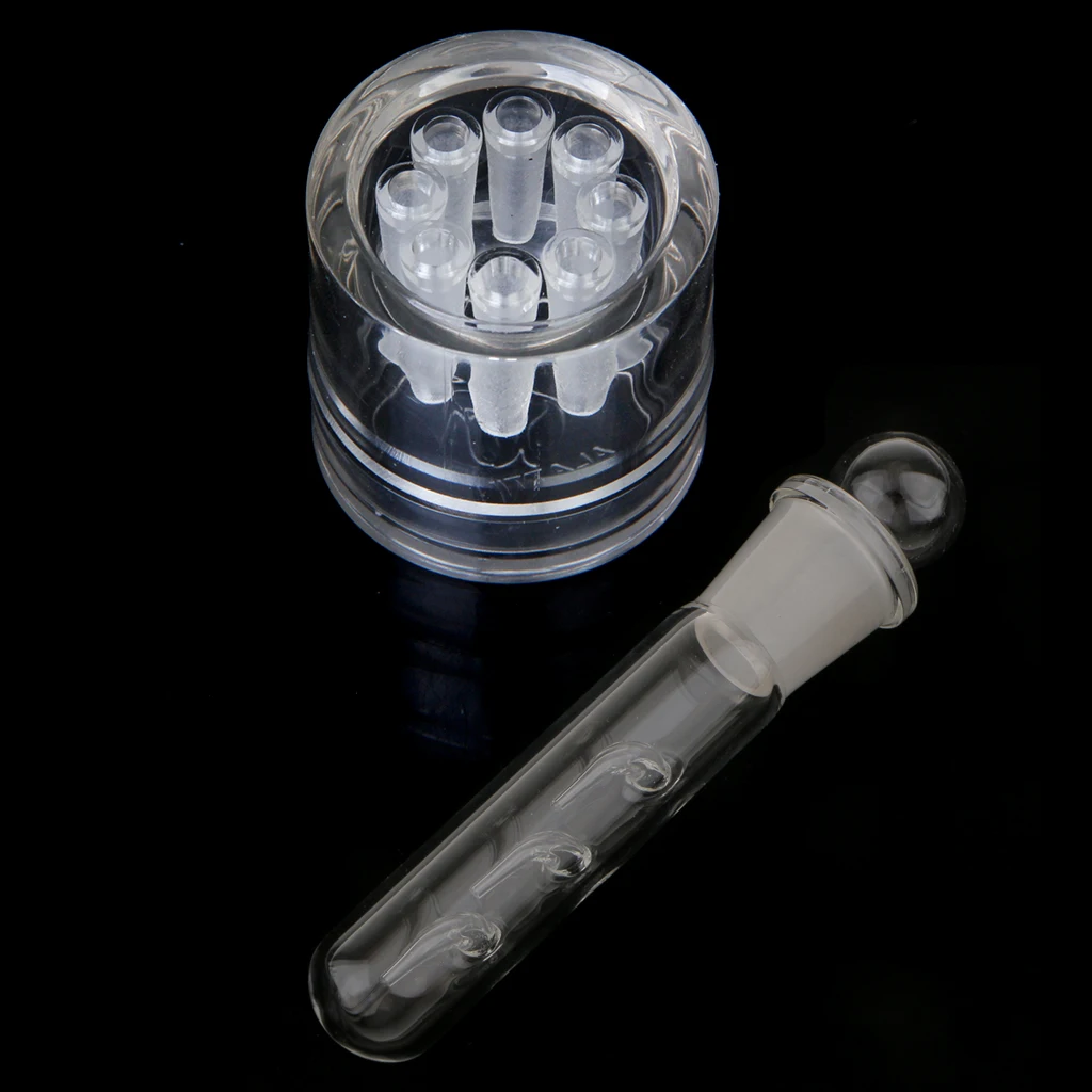 Planaria Trap Glass Worm Catch Pen Tube Trapper - Clear, Three Holes & Eight Holes