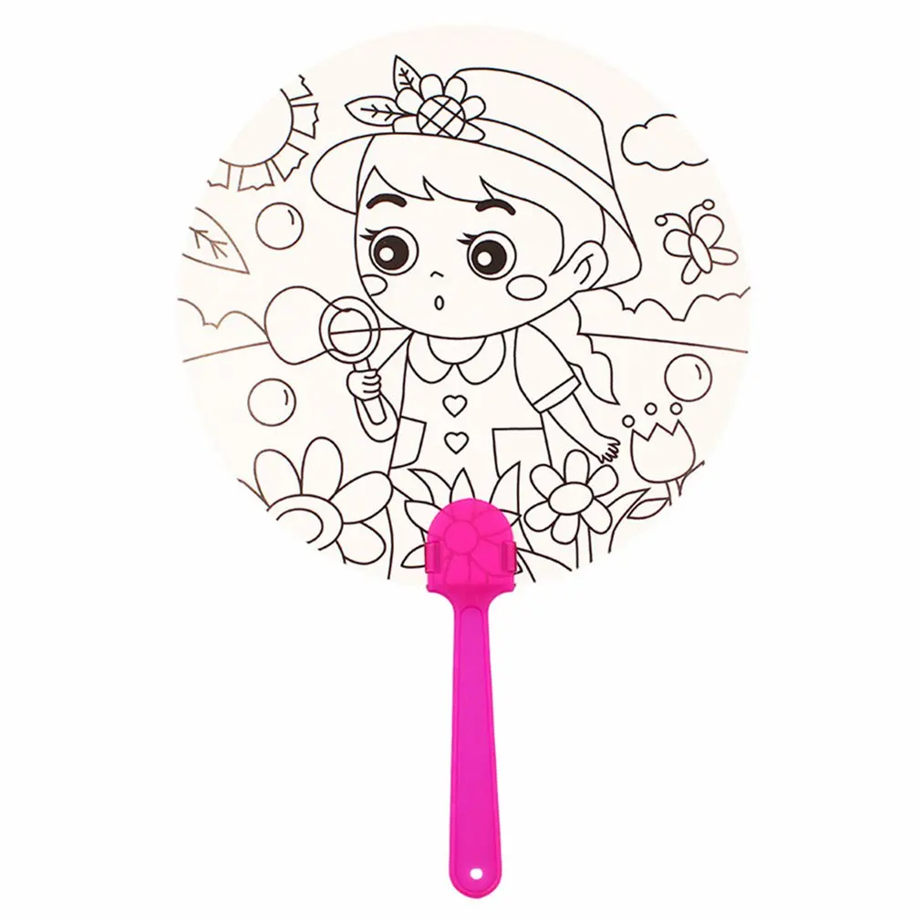 Сделай Сам граффити игрушки для детей рисование веер с линией черновик