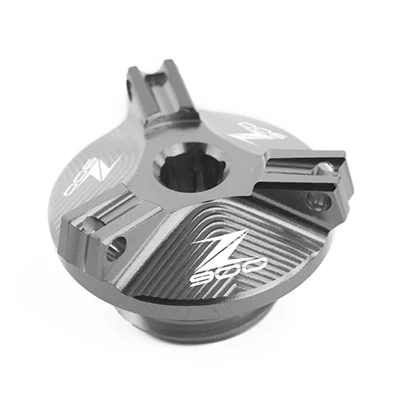 titanium Аксессуары для мотоциклов M20* 2,5 с ЧПУ моторное масло сливная пробка поддон чашка для орехов Заглушка Крышка для Kawasaki Z900 Z900 логотип - Цвет: titanium