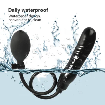 Inflatable Anal Dildo Plug Expandable Butt Plug With Pump Adult Products Silicone Sex Toys for Women Men Anal Dilator Massager 2