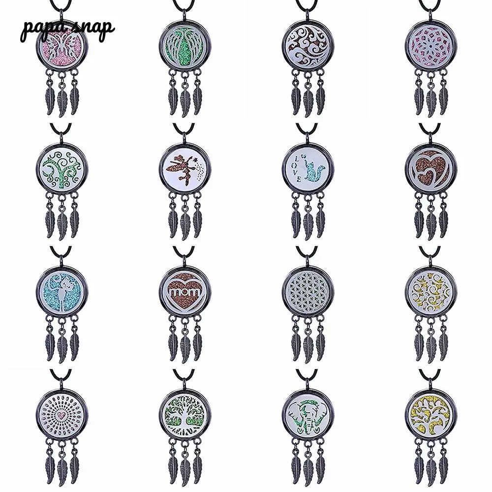 5 шт. неправильной формы круглый черный Ароматический диффузор ожерелье