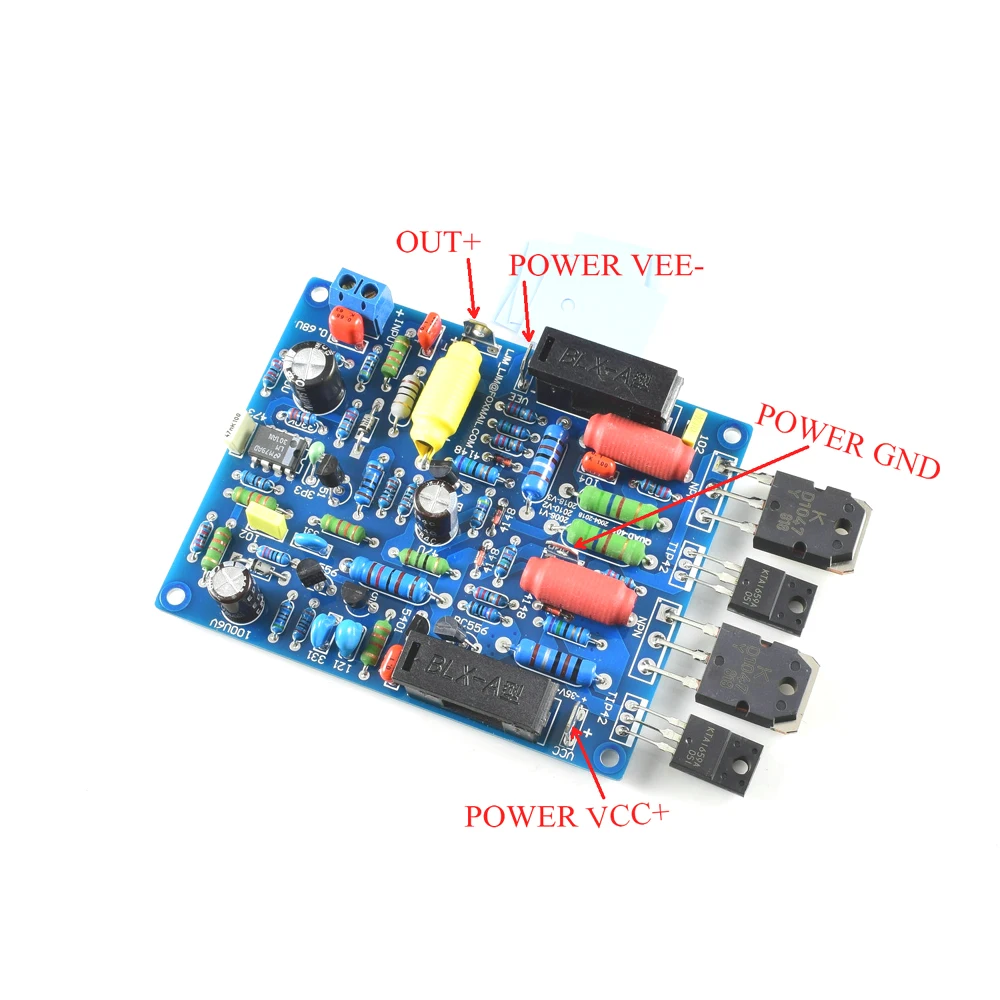 2шт/1 пара каналов QUAD405 100 Вт* 2 аудио усилитель мощности DIY KIT собранная плата B8-006
