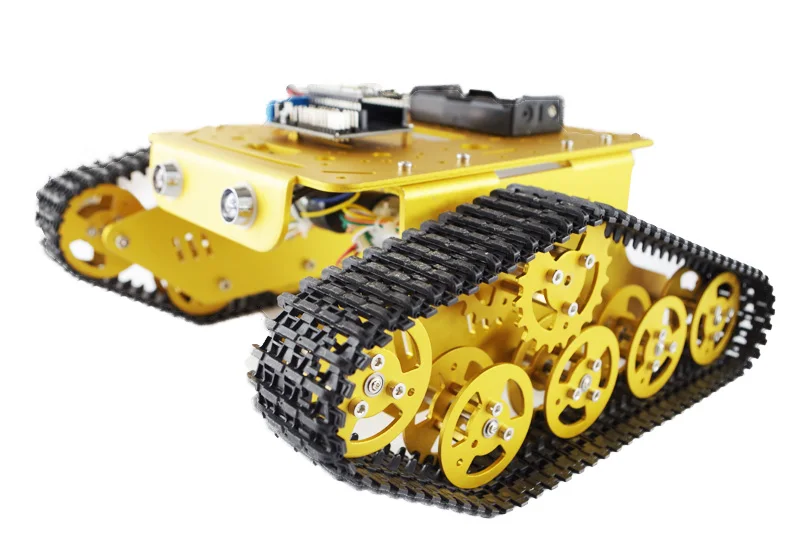 US $115.20 RC T300 Metal Robot Tank Chaiss Wireless WiFi Car with ESP8266 Development Board Motor Drive Shield Board base on ESP8266