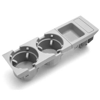 

high quality PCV PP plastic Gray Center Console Coin Tray Box+Cup Holder Set Kit For BMW E46 3 Series 98-04