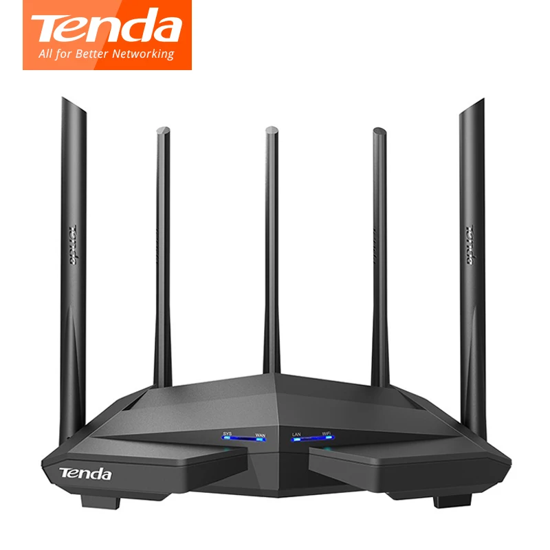 Беспроводной Wi Fi роутер Tenda AC11/AC6/AC7/AC10 гигабитный двухдиапазонный ретранслятор