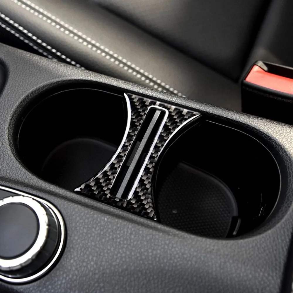 Наклейки на чашки с подкладкой для Mercedes W169 W117 W156 класс cla GLA углеродное волокно аксессуары для автомобиля Декор автомобиля