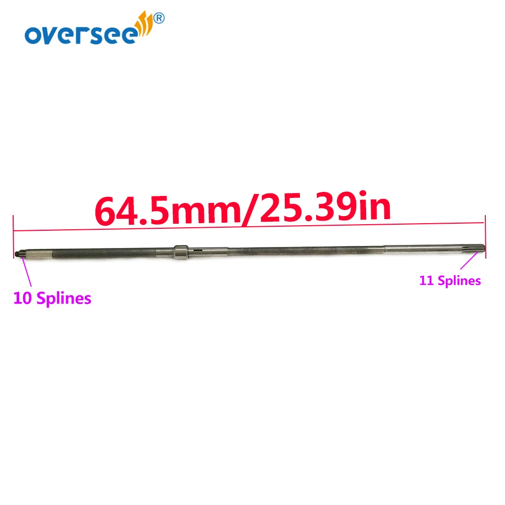 6B4-45501-00 DRIVE SHAFT COMP Short For Yamaha 9.9HP 15HP 2-Stroke 4-Stroke Outboard Engine Boat Motor Aftermarket parts 64MM | Автомобили