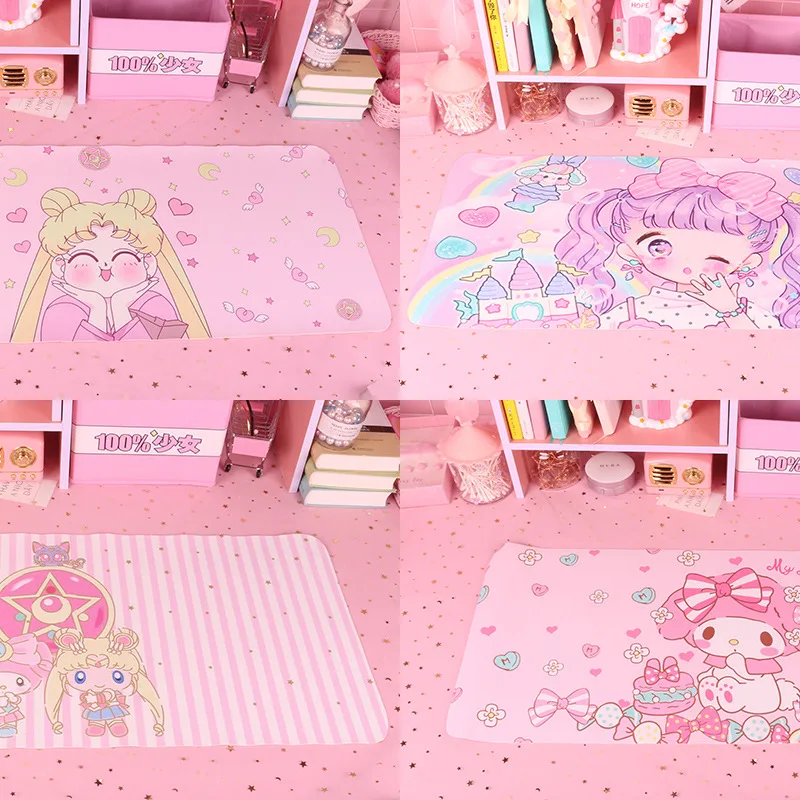 

Lovely Anime Card Captor Sakura Sailor Moon Laptop Computer Mousepad Action Figure Keyboard Gaming Mat Unicorn Cartoon Mouse Pad