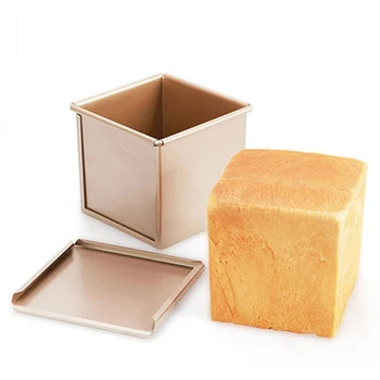 

Square Toast Box Cake Mould Bread Heat Resistant Mold Baking Loaf Pastry Teflon Coating Moldes Reposteria Kitchen Tools EE5