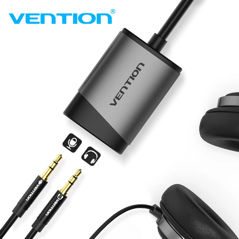 Vention звуковая карта USB к разъему 3,5 мм адаптер USB аудио интерфейс внешняя звуковая карта для ПК PS4 гарнитура наушники USB звуковая карта