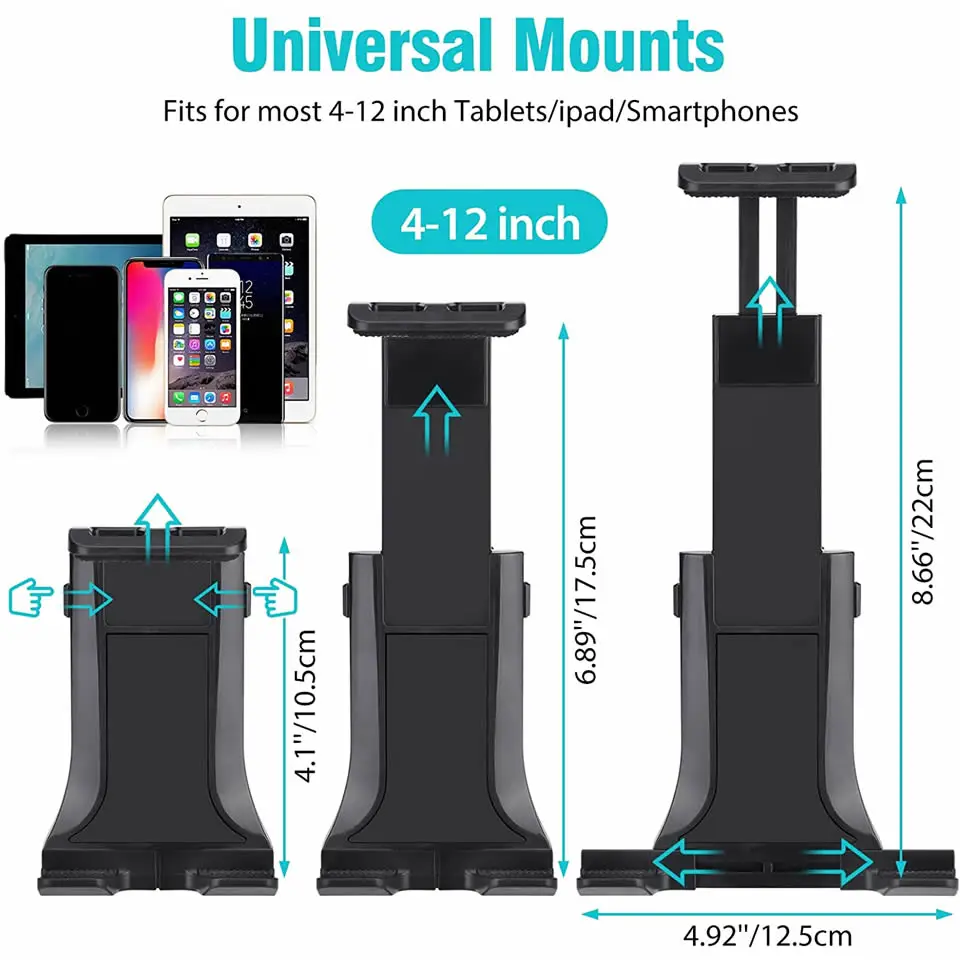 Universal 4-12 inch Tablet Holder Car CD Slot Air Vent Tablet Bracket Mobile Phone Mount Stand for iPad Pro iPhone Xiaomi Huawei tablet holder tablet stand mobile phone holder