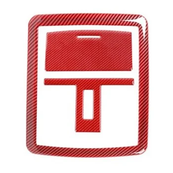 

3pcs Reading Light Cover Roof Lamp Trim Decor ABS Red For Dodge Challenger 2015+