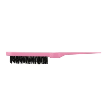 

Pro Salon Hairdressing Teasing Back Hair Combing Brush Slim Line Styling Comb Pink