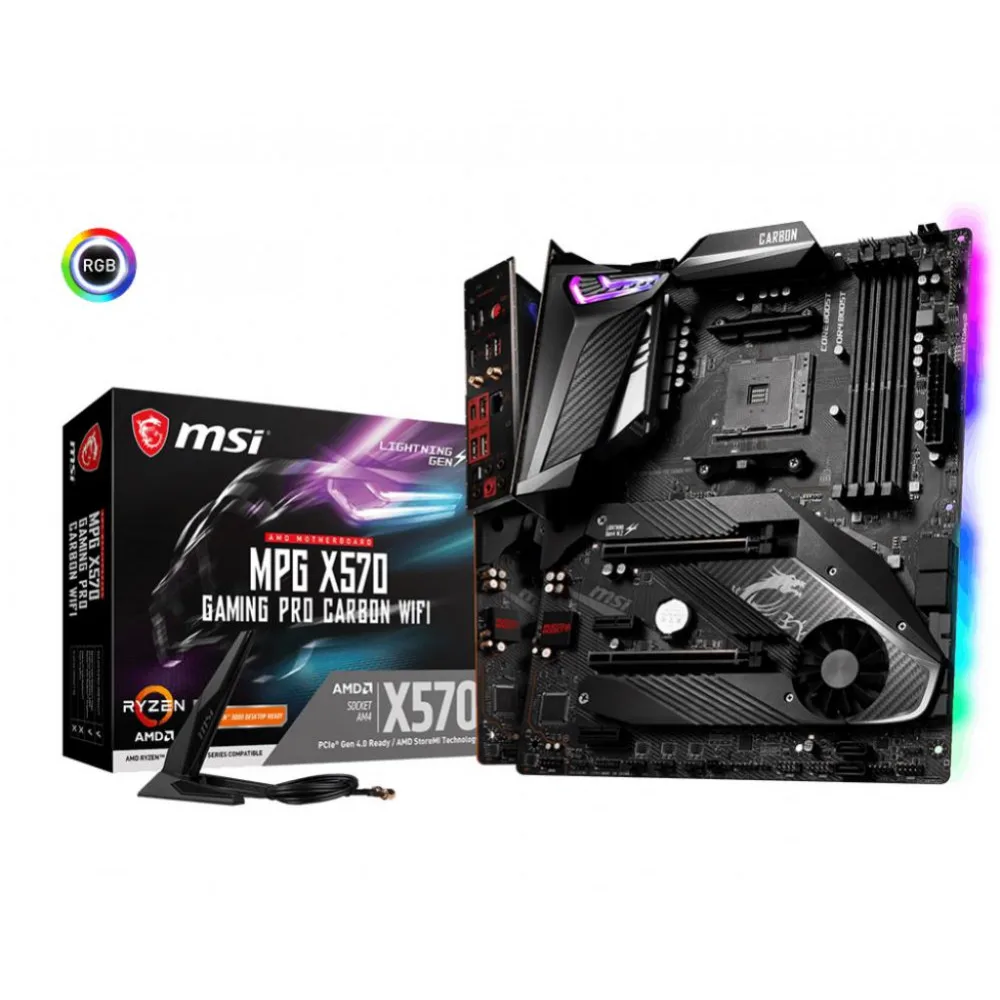 Материнская плата MSI AMD X570 SAM4 ATX GAM PRO CARBON WIFI | Компьютеры и офис