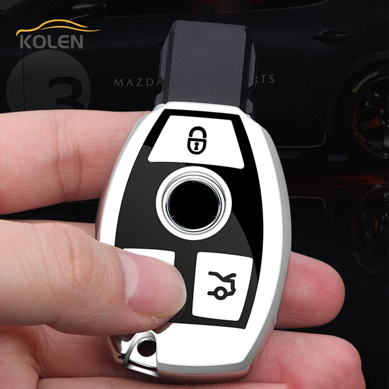 TPU Car Remote Key Case Cover Fob For Mercedes Bnez CLA GLC GLA GLK W203 W210 W211 W204 W176 A B C R Class AMG key case key case cover remote control case cover