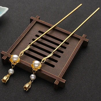 

Classical Hairpin Hanfu Daily Simple Ancient style Hair Ornaments female Hair Clip Fairy Kanzashi Handwork Headdress Cosplay