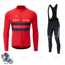 New 2021 Bicycle Clothing Suit Long-sleeve Bicycle Mountain Bike Clothing Breathable Cycling Jersey Set Maillots Ciclismo Hombre