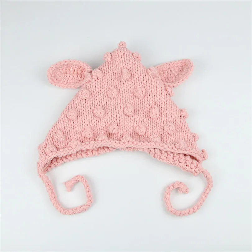 Вязаная Детская зимняя шапка для новорожденных baby muts шапки-ушанки Кепки помпоном на каждый день вязаная шапочка, хлопок одежда для малышей мальчиков и девочек Шапки капот детский наряд для фотосессии