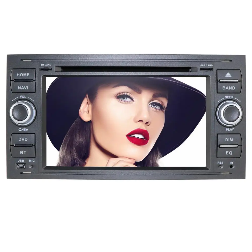 Excellent Ossuret Car Multimedia Player Android 9 GPS Autoradio 2 Din 7 Inch For Ford/Mondeo/Focus/Transit/C-MAX/S-MAX/Fiesta 4G WIFI DVD 1