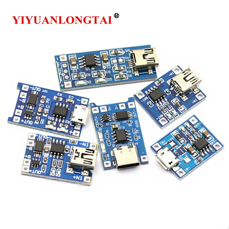 

1PCS Micro USB 5V 1A 18650 TP4056 Lithium Battery Charger Module Charging Board With Protection Dual Functions 1A Li-ion DIY