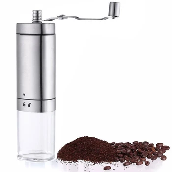 

Manual Coffee Grinder Coffee Maker ceramics Core 304 Stainless Steel Hand Burr Mill Grinder Ceramic Corn Coffee Grinding Machine