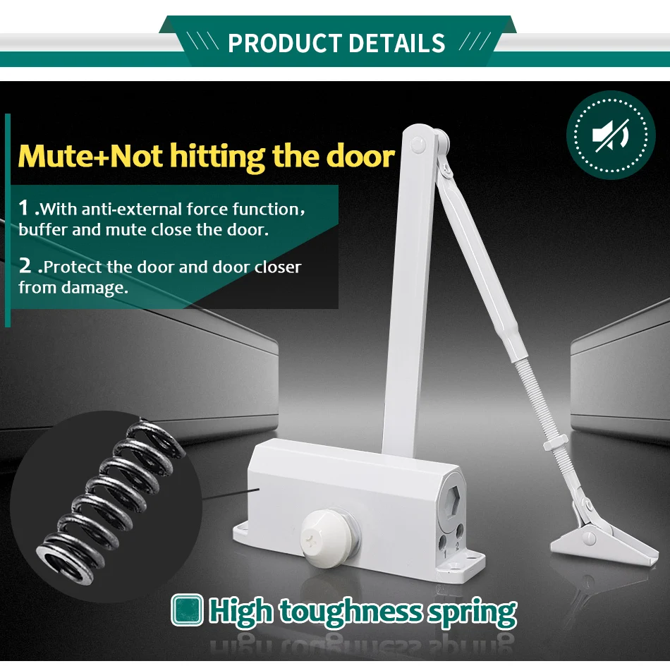 White-Color-Easy-To-Install-Hydraulic-Buffer-Door-Closer,For-25kg-45kg-door,-protect-door-closer_06