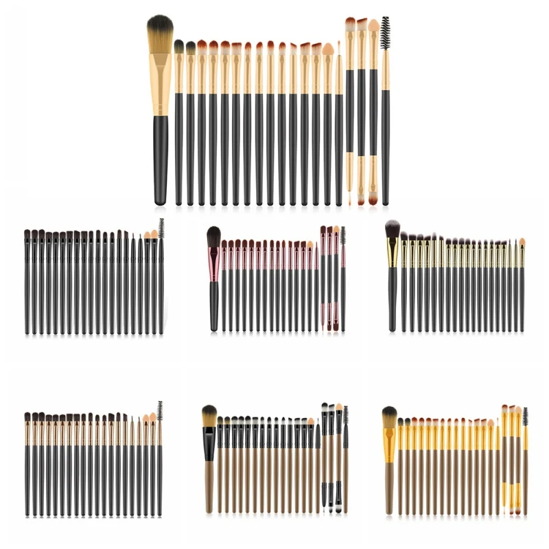 

20Pcs Makeup Brushes Set Eyeshadow Brush Foundation Powder Eyeliner Eyelash Brush Lip Make Up Brushes Eyes Cosmetics Brush