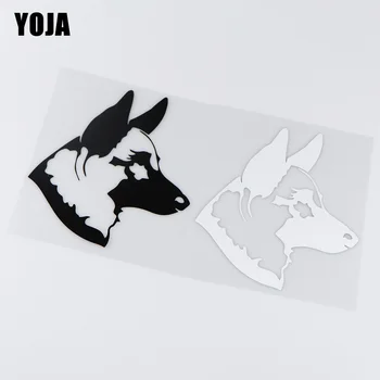 

YOJA 14.2X15.9CM Belgian Malinois Dog Window Decoration Funny Decal Animal Car Sticker ZT4-0122