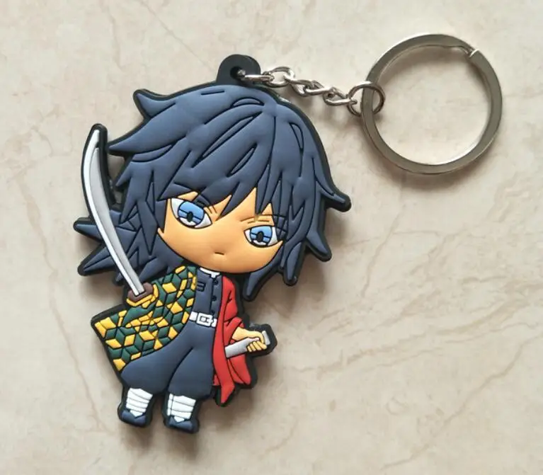 Anime Keychain Set: Eren, Levi, Armin, and Mikasa Miniature Dolls