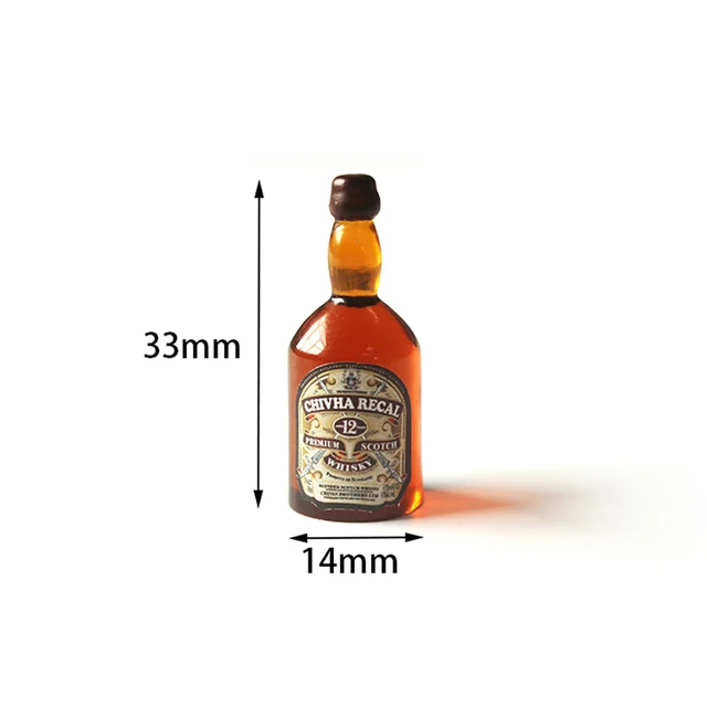 RC Car Accessories Decoration Mini Resin Whisky Bottle Model for 1/10 Rock Crawler Axial SCX10 TAMIYA C01 RC4WD D90 TF2 TRX4 C