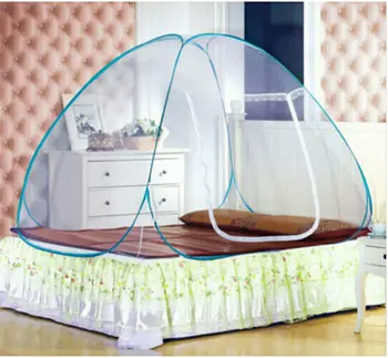 

2020 Summer Universal Yurt Mosquito Net Portable Pop Up Camping Tent Single Door Netting Mongolia Bag Net for Beds Bedroom Decor