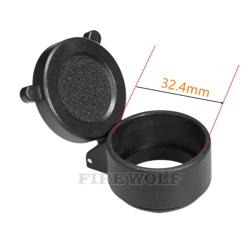 Enhanced Rifle Scope Protective Lens Cover - Quick Flip Spring-Loaded Cap