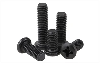 

Round head screws carbon steel Cross black M2 M2.5 M3 M4 screws PM screws M1 M1.2 M1.4 M1.7 M2 M2.5 M3*5 M3*6 M4 screw