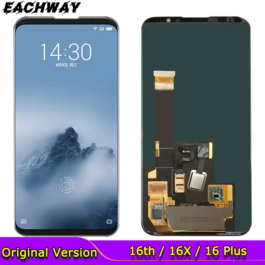Originalnyj Novyj Meizu 16 Plus Lcd Meizu 16th Lcd Displej Zamena Sensornyj Ekran Digitajzer Chernyj Belyj Meizu 16x Lcd Meizu 16s Pro Ekrany Dlya Mobilnyh Telefonov Aliekspress