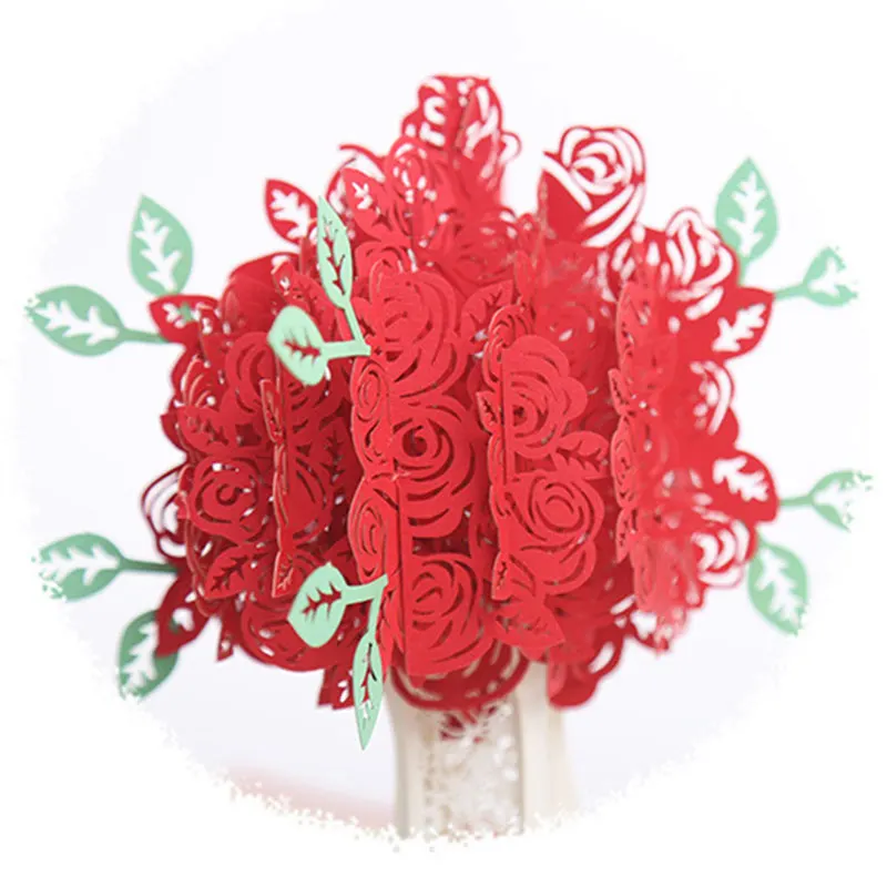  HOT 3D Greeting Cards Wedding Invitations for Mother Daughter Wife Anniversary LSF99 - 4.00023E+12