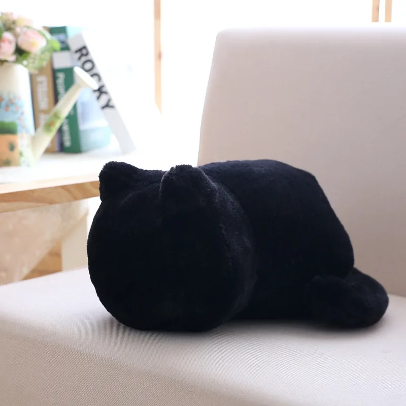 Simulation Plush Cat Pillow Soft Stuffed Cute Cats Cushion Sofa Decor Cushion Huge Pillow Cartoon Ornaments Kid Kawaii Gift