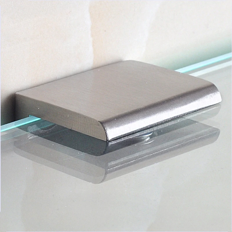 1PCS 304 Stainless Steel Clamps Clips Support Brackets 8-12 Mm Glass Clamp Hardware Glass Holder Cabinet Clips stainless steel clips glass shelf clamp holder glass fasteners