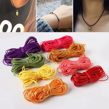 

Craft Hot Sale For Necklace Hand Knitting Waxed Cord 1Pack Jewellery Accessories 1mm/1.5mm/2mm Waxed Thread Bracelets Korean