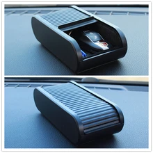 Автомобильный ящик для хранения в зажигалке находится скрытый Органайзер войлока на подкладке крепление на клейкой основе 3M хранения монет Ключи карты часы телефон D21