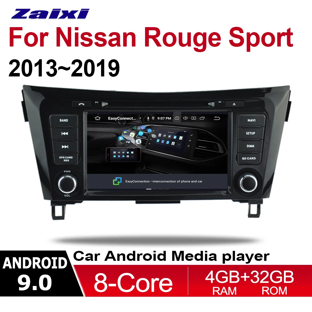 

2 Din Car Multimedia DVD Player Android Auto Radio For Nissan Rouge Sport 2013~2019 Accessories GPS Navigation Bluetooth System