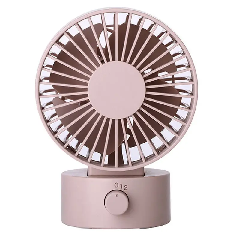 

Mini Portable Quiet Usb Desk Fan Home Office Electric Oscillating Table Cooler Top Selling(Pink)
