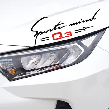 

Reflective Car Sticker On Headlight Hood For Audi Q3 B5 B6 B7 B8 B9 A3 8P 8V 8L Sport Signature Auto Styling Decal Sport
