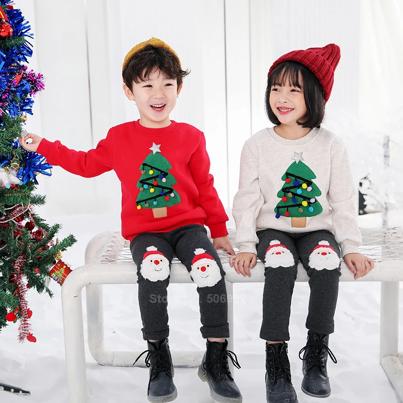 Семейные рождественские пижамы; свитера; зимние рождественские одинаковые комплекты для мамы, папы, мальчиков и девочек; новогодние Зимние толстовки с капюшоном и рождественской елкой; одежда