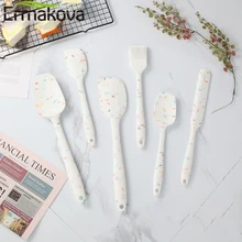 

NEW TY ERMAKOVA Food Grade Silicone Non-Stick Butter Cooking Spatula Set Cookie Pastry Scraper Brush Cake Baking Mixing Tool