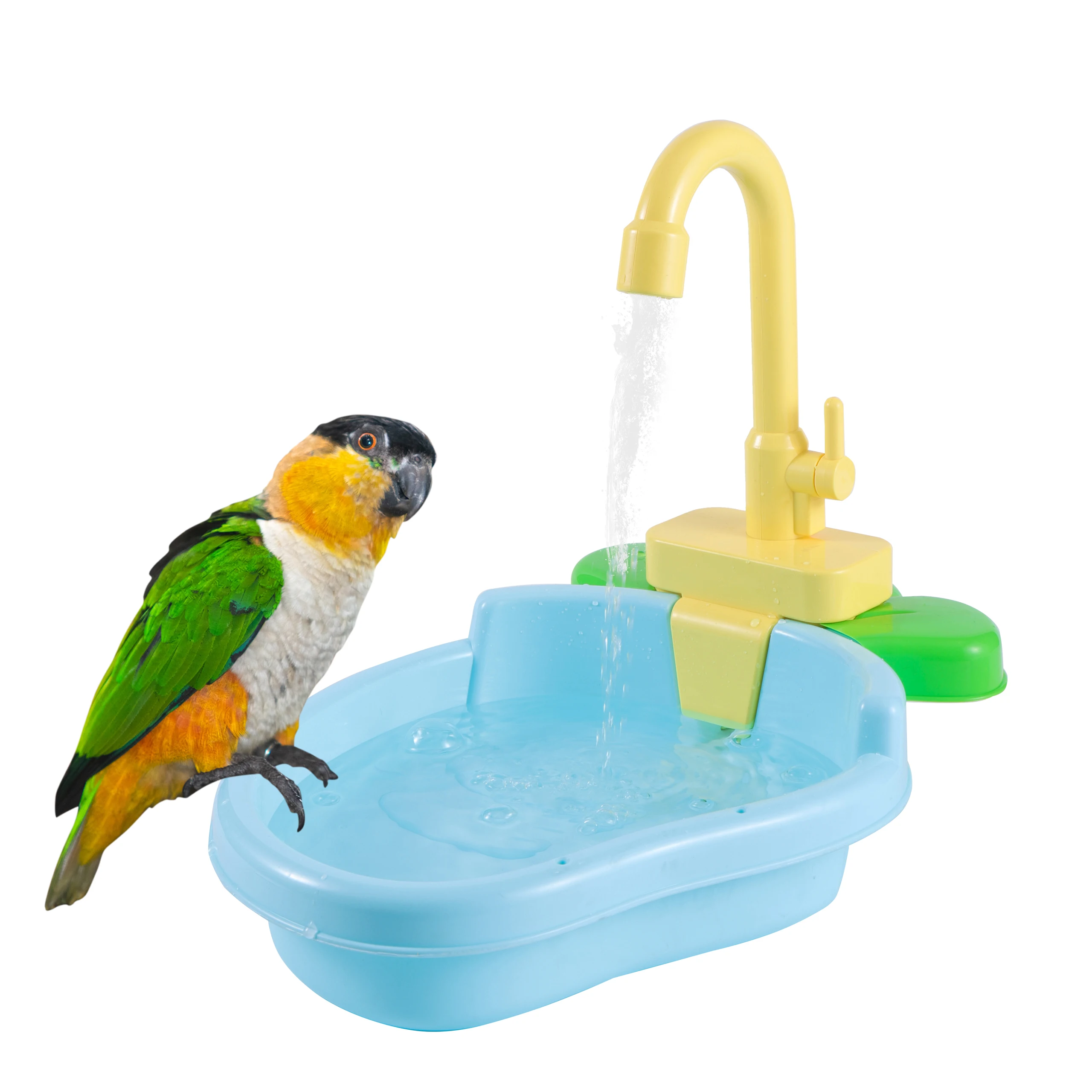 Parrot Perch Shower Pet Bird Bath Cage Basin Parrot Bath Basin Parrot
