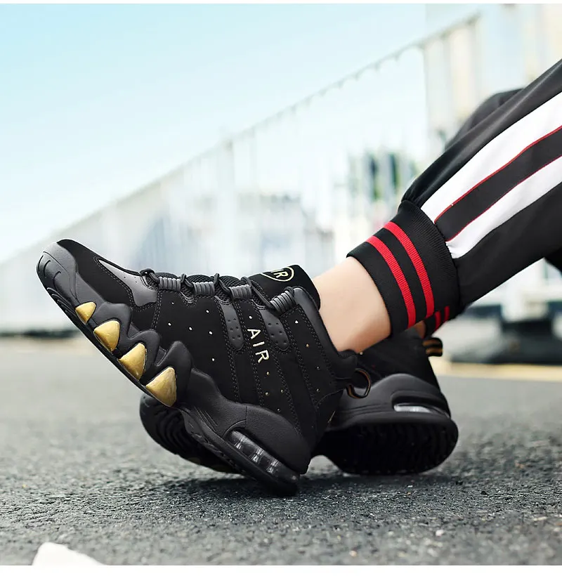 Новая дышащая Баскетбольная обувь Jordans Мужская воздушная подушка ретро для легкой атлетики и баскетбола Мужская Спортивная обувь высокие Shockpoof кроссовки