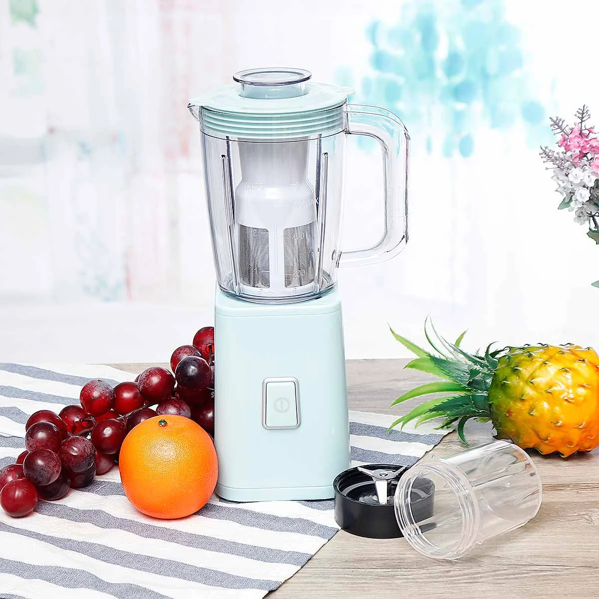 

BPA Free Commercial Grade Timer Blende Mixer Heavy Duty Automatic Fruit Juicer Food Processor Ice Crusher Smoothies 1000W