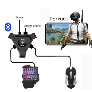 

For PUBG Mobile Gamepad Controller Gaming Keyboard Mouse Converter For Android Phone To PC Bluetooth Adapter R20